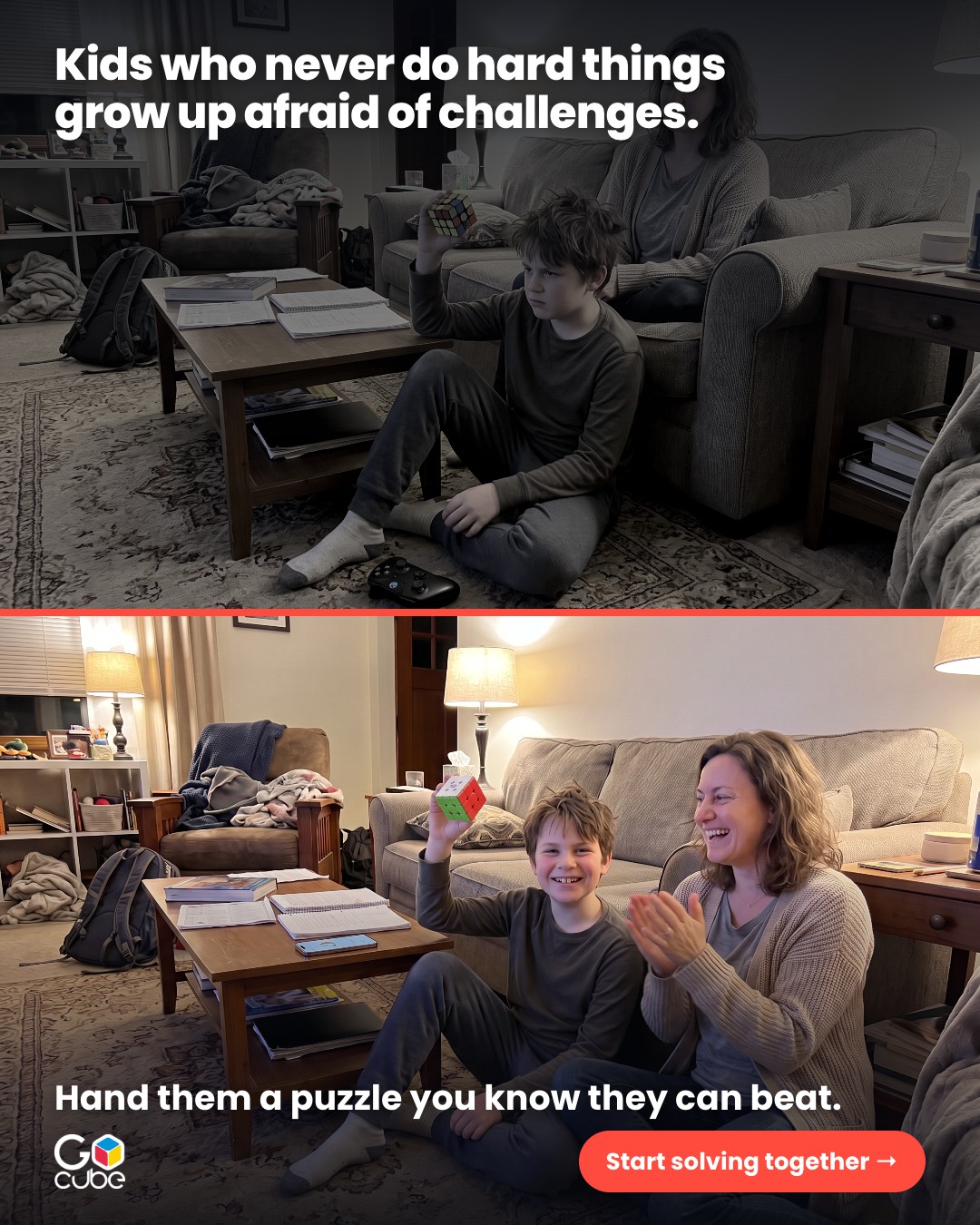 Kids who never do hard things grow up afraid of challenges.